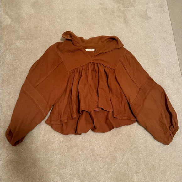 Free People Boho Peasant Top - Picture 2 of 5